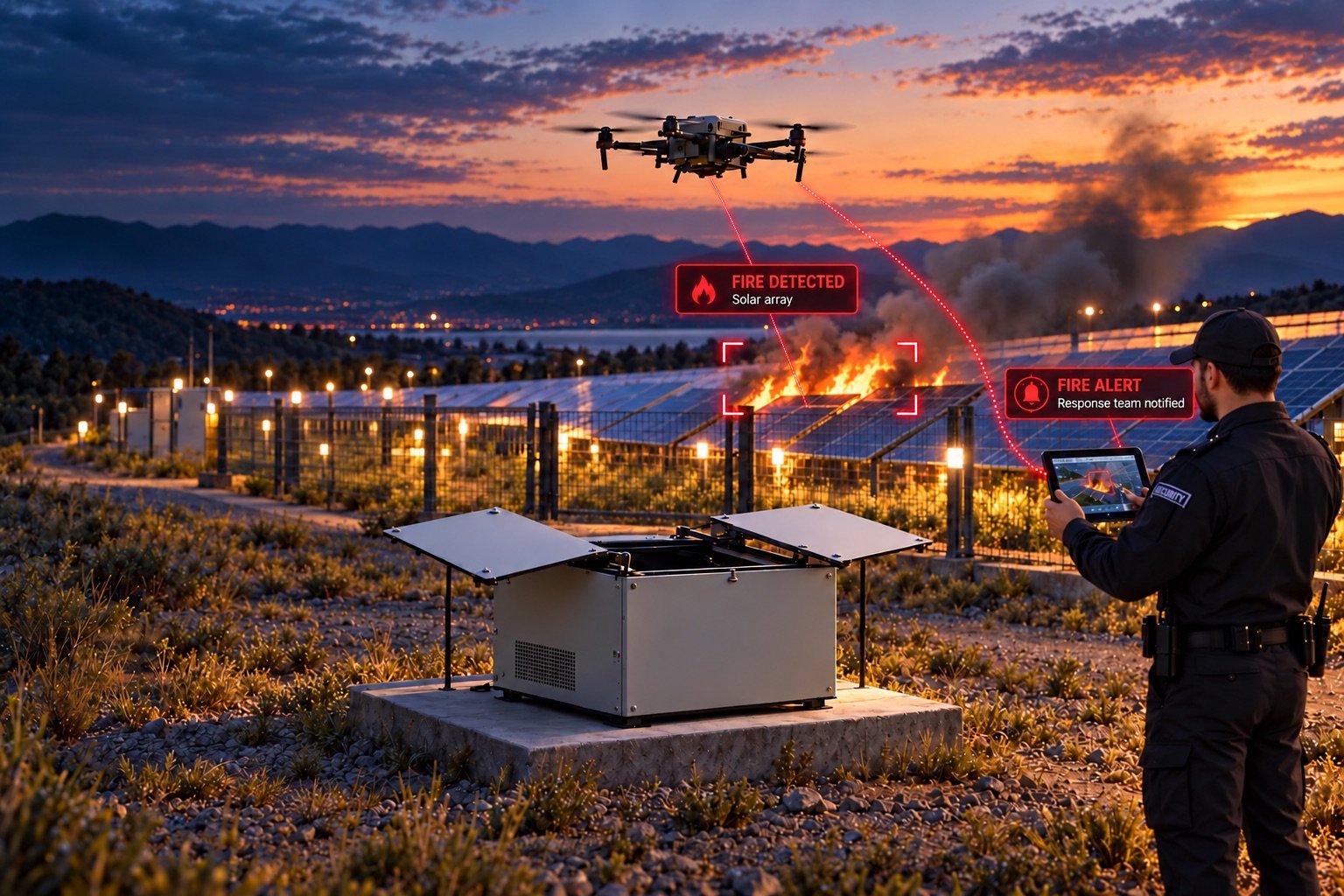Product visualization of autonomous drone-in-a-box