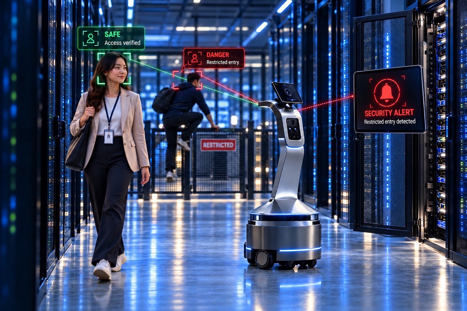 Example application of autonomous surveillance robot